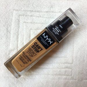 5/$15 NYX Can't Stop Won't Stop Foundation Honey Full Coverage Foundation